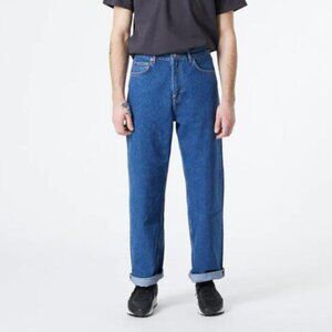 BNWT SS22 DR.DENIM OMAR PEBBLE MID RETRO JEANS 34 X 32